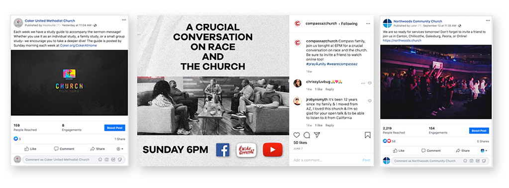 social media for churches