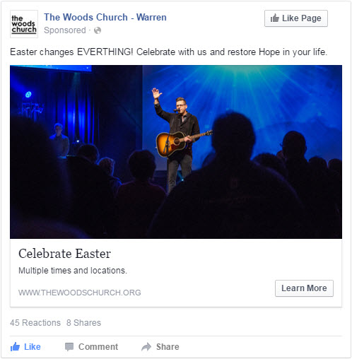 Online Church Event Promotion